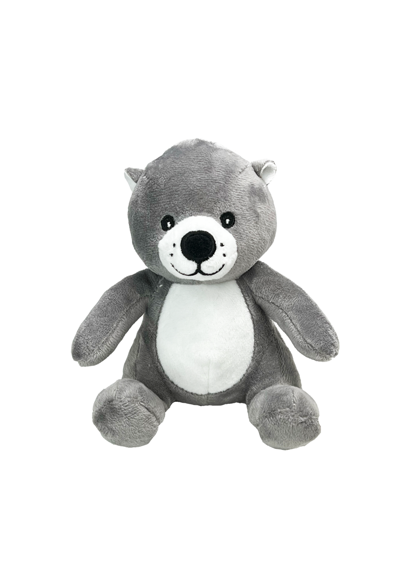 6" Soft Cuddly Grey Bear