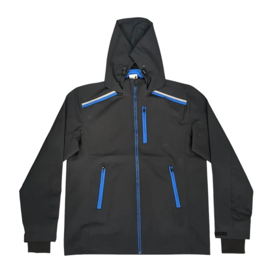 Rain shells — a real sample off our apparel lines