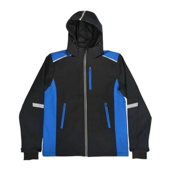 A custom softshell jacket, a real sample off our apparel lines