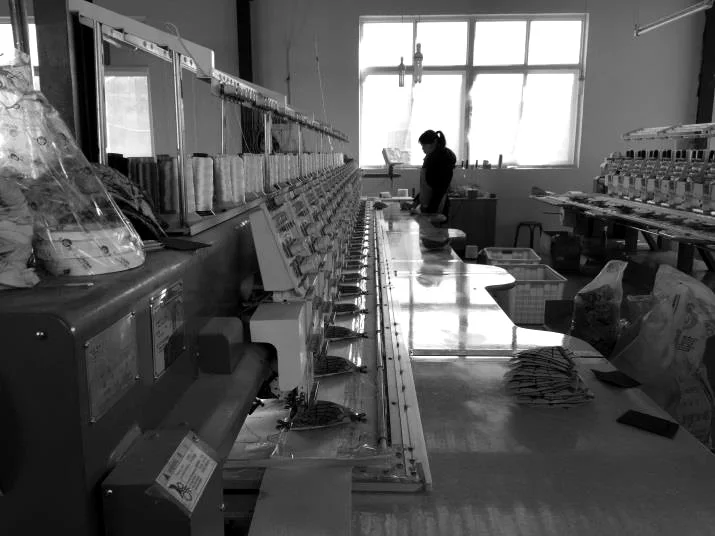 Embroidery station on one of our production floors