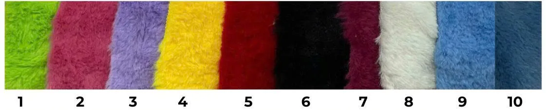 Rabbit fur HD stock colours, numbered