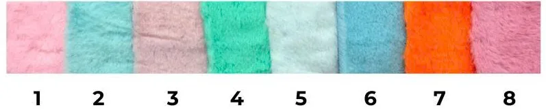 Rabbit fur HD stock colours, numbered