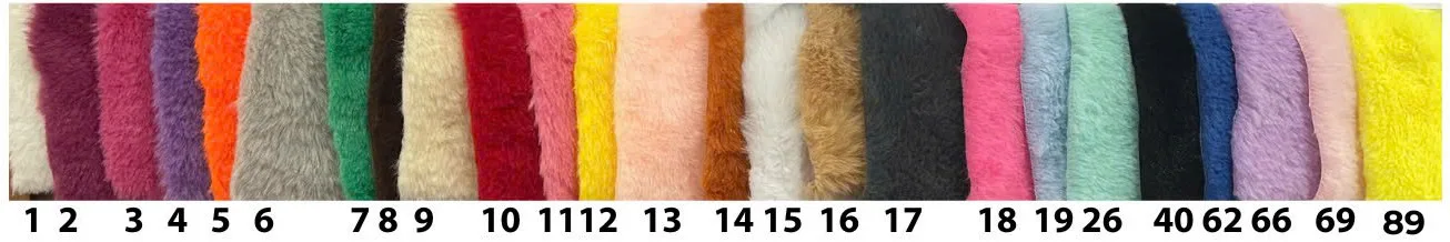 Rabbit fur VH stock colours, numbered