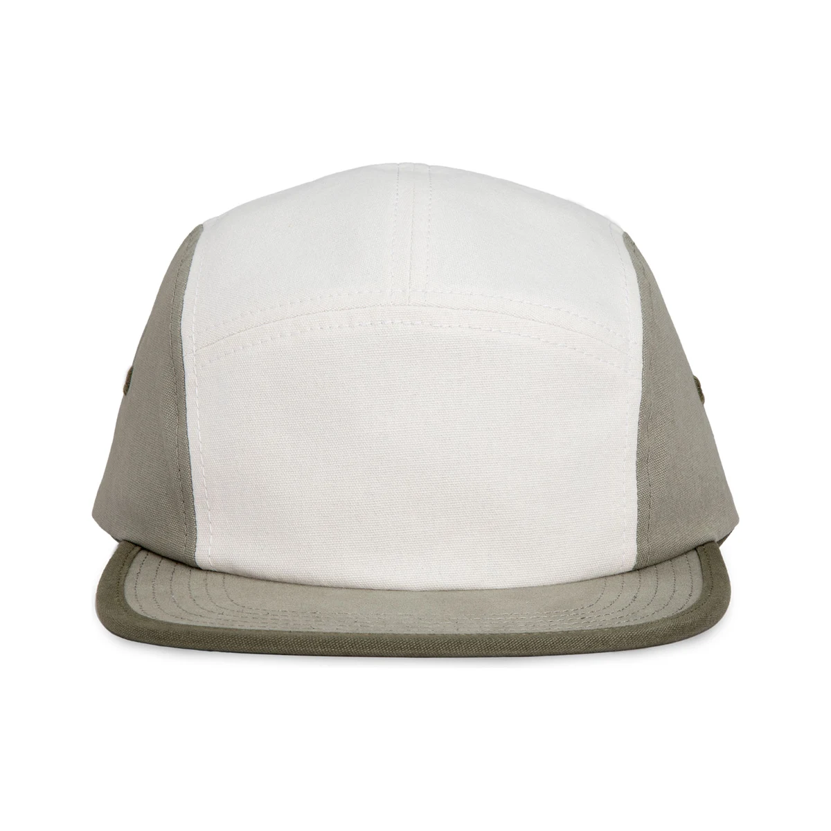 Own-label design — organic cotton camper, two-colour.