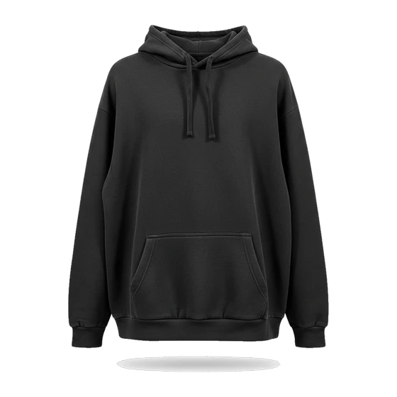 Heavy Hoodie — 320 gsm cotton-rich fleece.